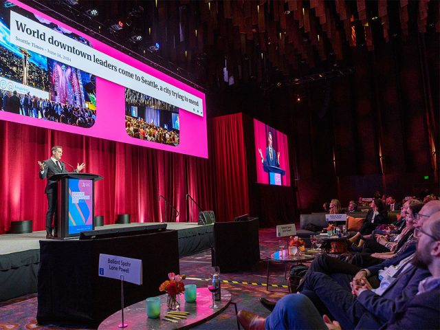 Jon Scholes speaking at State of Downtown